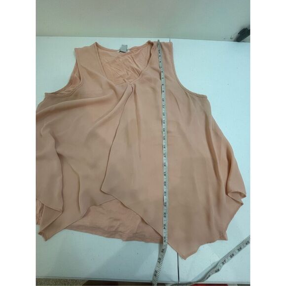 Bar III women’s salmon short sleeve layered look blouse XXL - Picture 4 of 5